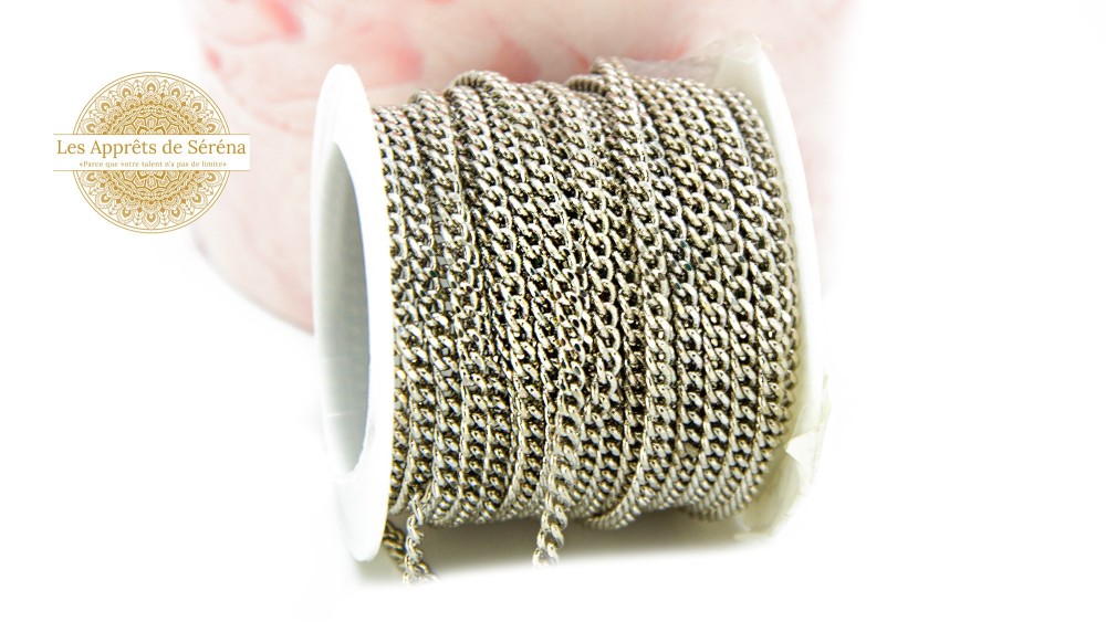 maille gourmette 4x3mm