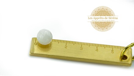 perle quartz blanc 10mm