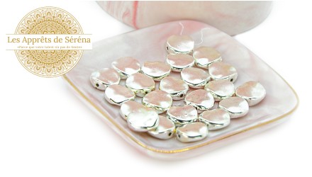 perles plates 12mm