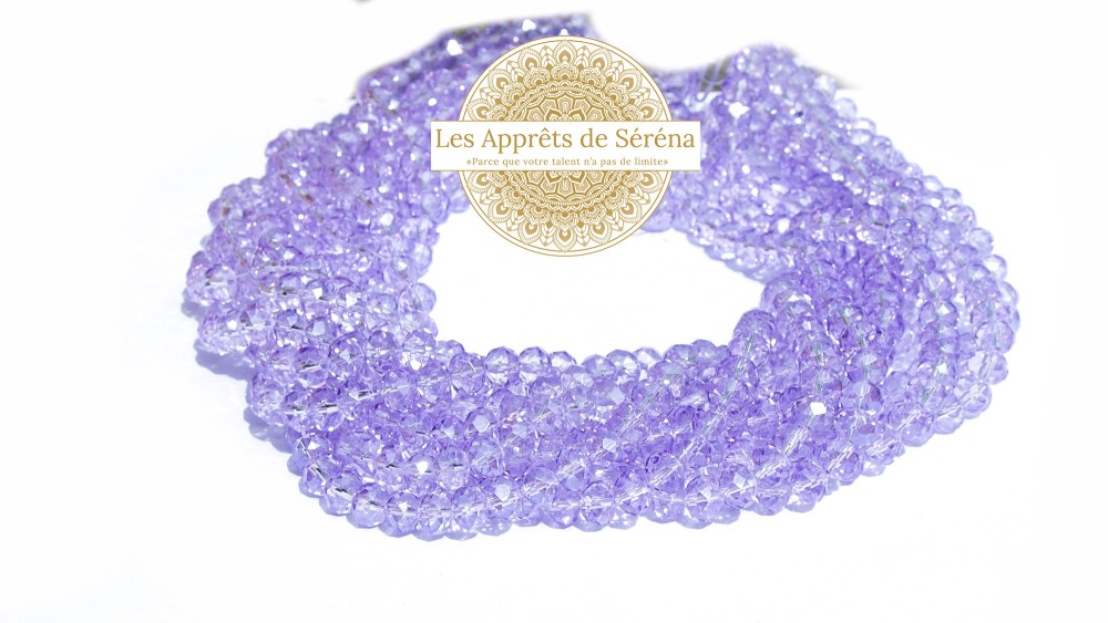 abaques 8x6mm lilas