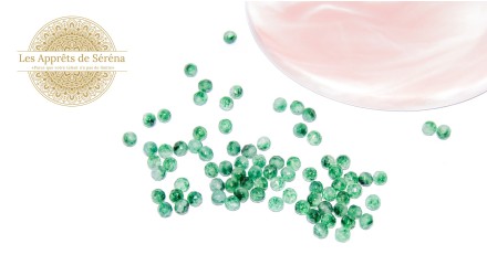 Perles lisses 4x2mm en jade