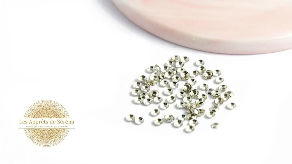 Coupelles pour perles 3mm