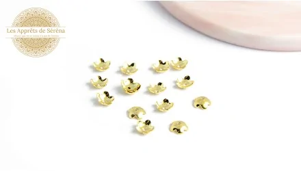 Coupelles fleurs pour perles 5.5mm