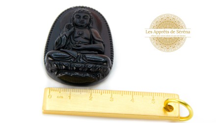 bouddha obsidienne noire