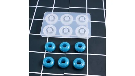 Moule silicone pour perle donut en résine UV