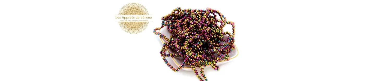 Perles en verre taille 3 mm et  3.5mm - Les apprêts de Séréna